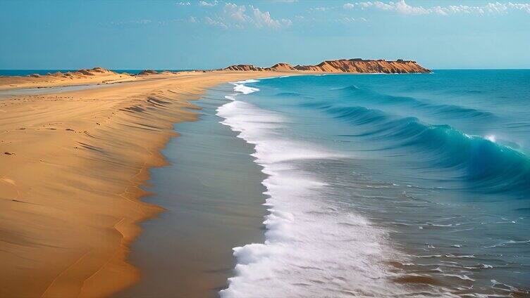 海洋海边海浪 唯美巨浪浪花