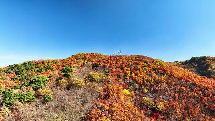 辽宁千山秋景航拍