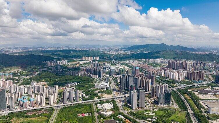 深圳光明区航拍大景