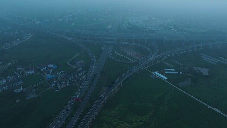 高速公路航拍