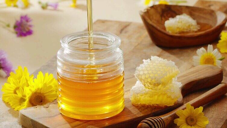 蜂蜜蜂蜜水慢动作