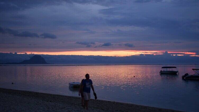 6组唯美的海上夕阳延时