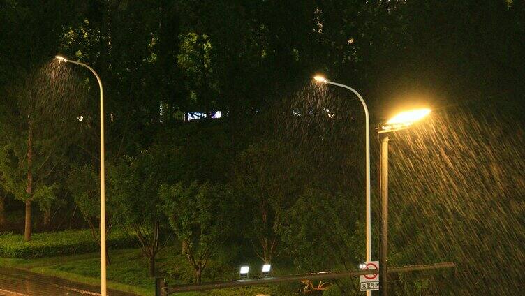 台风季城市风云交加 台风天暴雨  