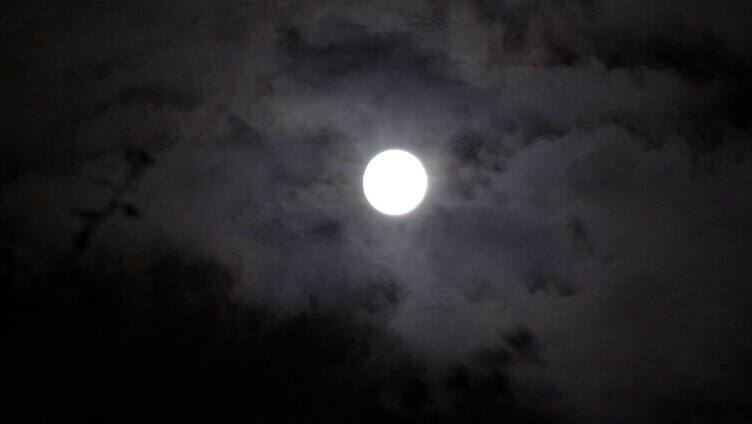 洁白的月亮【4k素材】