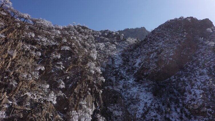 贺兰山景色冬季贺兰山雾凇霜冻雪景