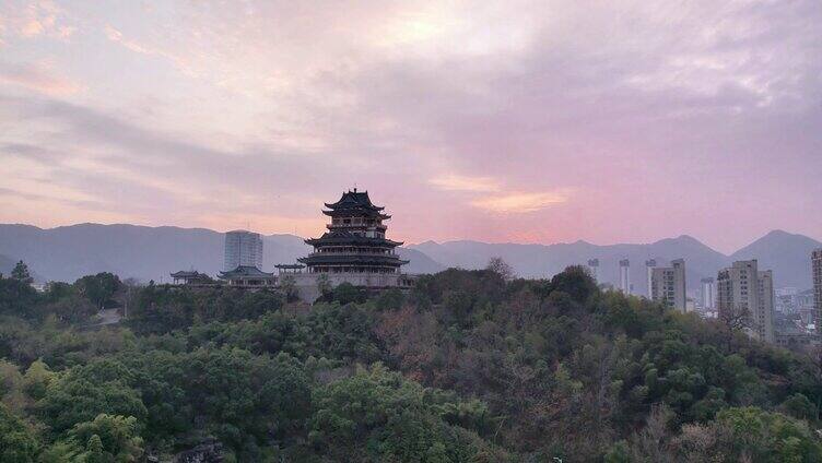 台州温岭东辉阁航拍