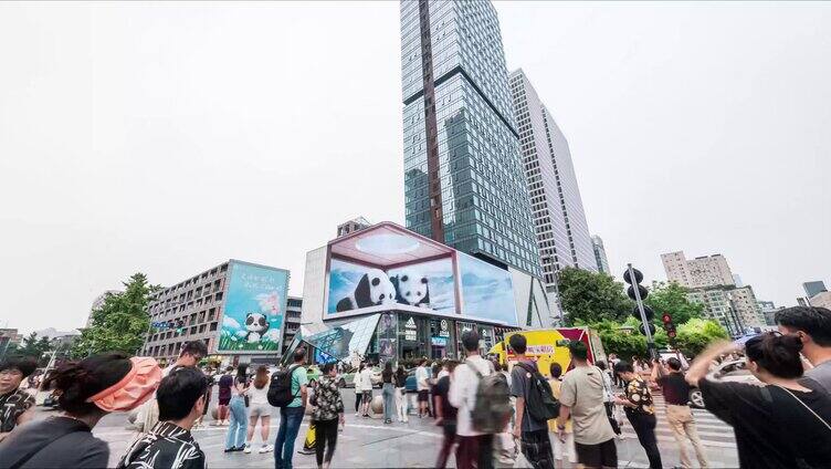 春熙路太古里路口延时