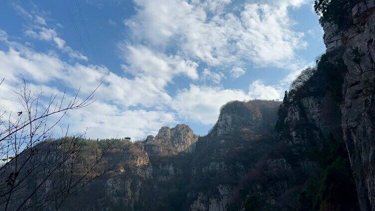 蓝天白云大山延时拍