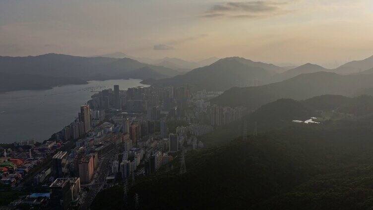 4K 盐田港梧桐山航拍