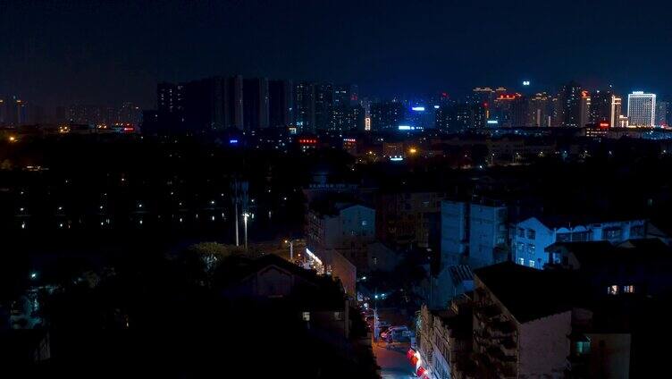 百色市夜景航拍