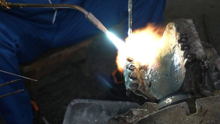 焊接 金属业 钢 火焰 金属 焊工 手套