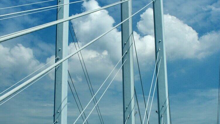 胶州湾大桥 蓝天白云