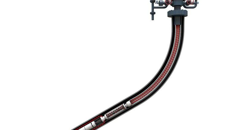 潜油电泵 采油设备 采油动画 螺杆泵