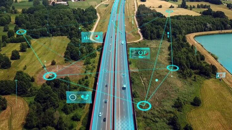 【原创4K】智慧交通道路万物互联AE模板