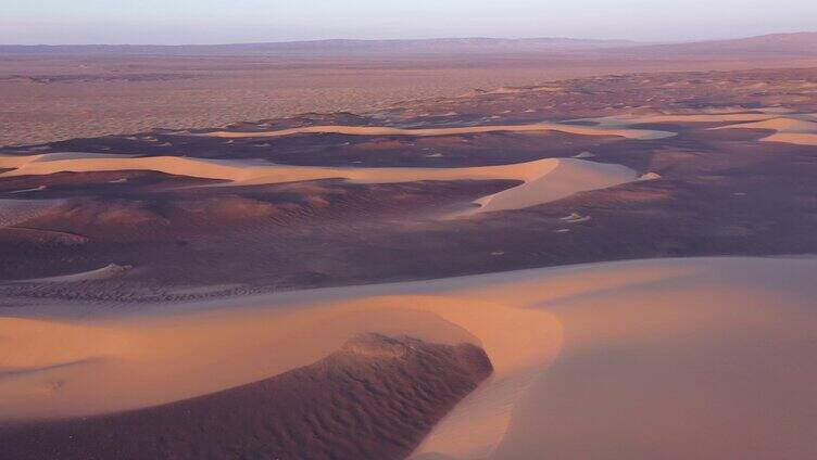 戈壁 流动沙漠造型 恶劣生态  沙漠线条