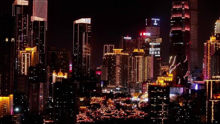 重庆南滨路城市夜景