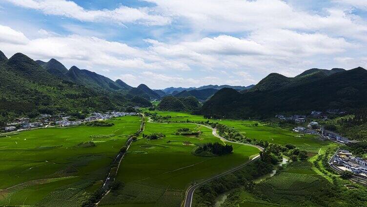 （延时）中国贵州兴义万峰林自然风光航拍