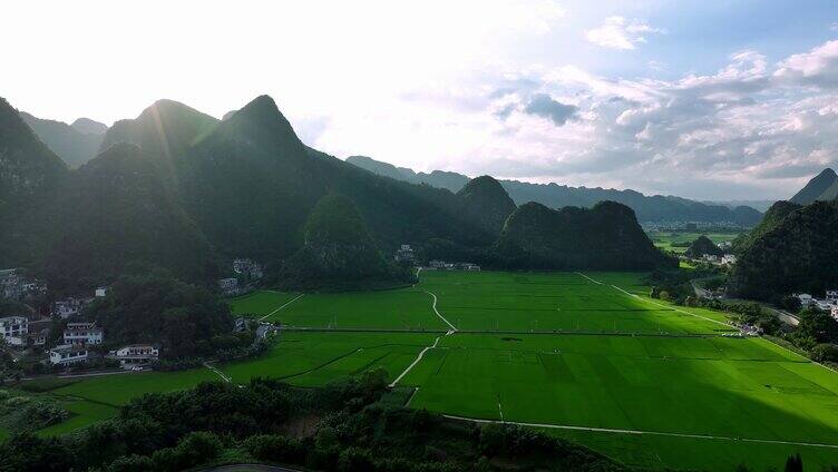 中国贵州兴义万峰林自然风光航拍