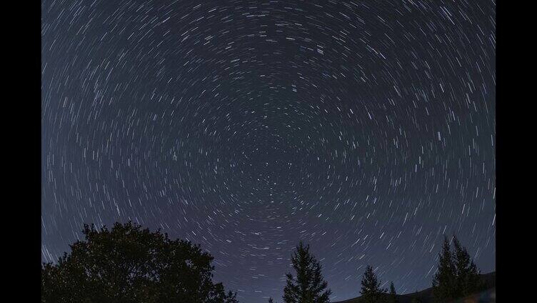 日库寺星轨 星空