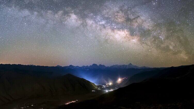 居里寺唯美星空银河延时