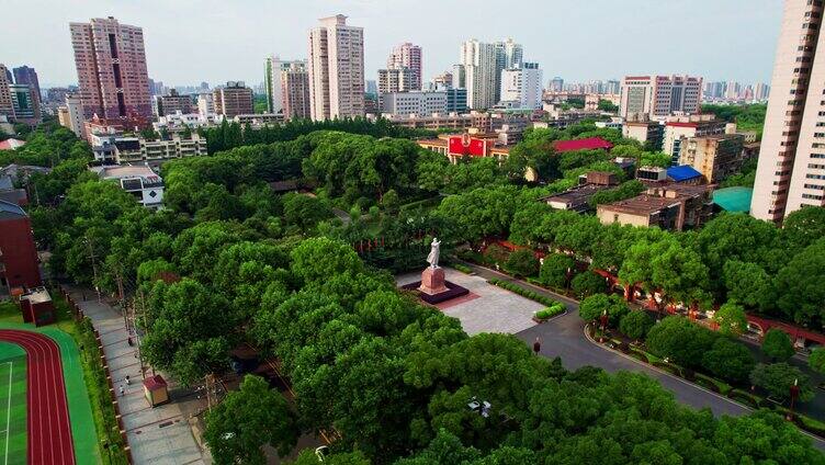 鸟瞰清水塘党史馆全景-环境优雅