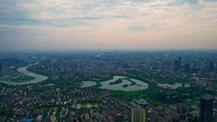 夜幕下的长沙城市全景-城市宣传片