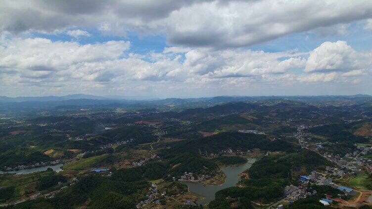 航拍祖国大好河山-南方丘陵山区