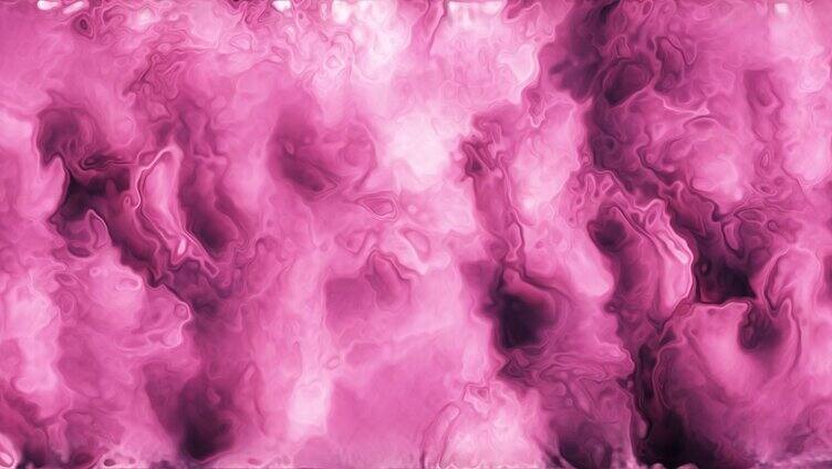 抽象粉色烟雾流动