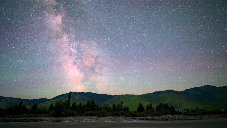 星空银河极光延时