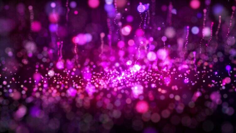 紫色粒子上升 