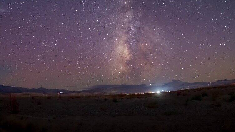 狮泉河唯美星空银河延时