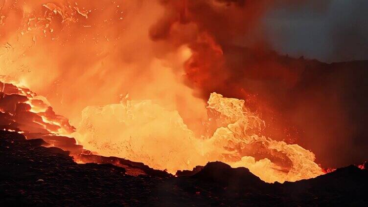 火山 火山喷发 熔岩 岩浆