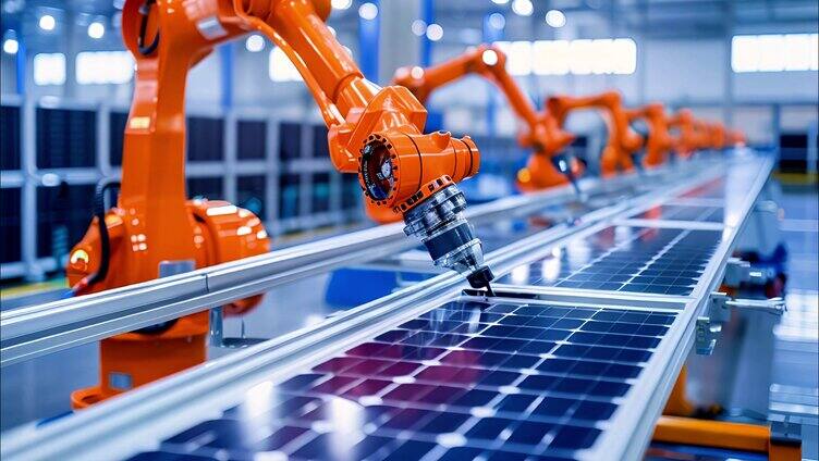 工业制造新质生产力新能源光伏板智能生产