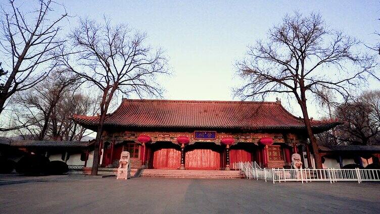 实拍太原晋祠胜境古建筑群寺庙博物馆风景区