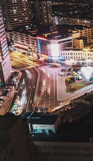 哈尔滨城市建设交通车流晚高峰延时