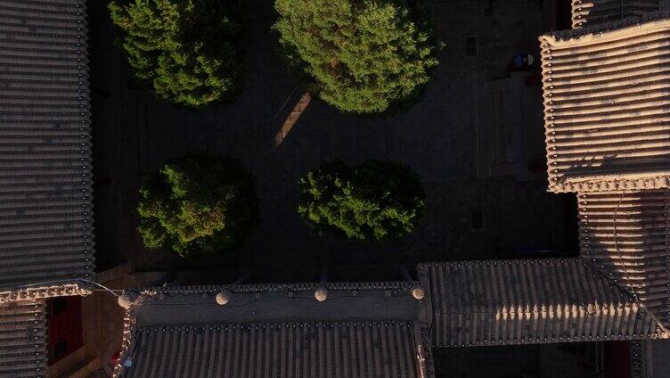 古建筑群 庭院 老平方 四合院 砖瓦房