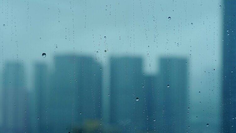 【4K原创】水滴雨滴下雨