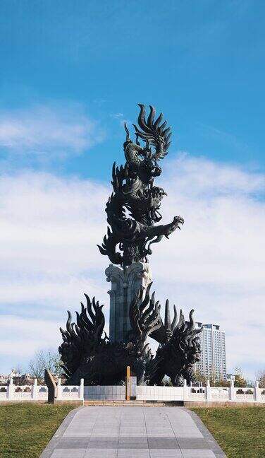 通州运河文化广场东方雕塑京杭大运河龙神兽