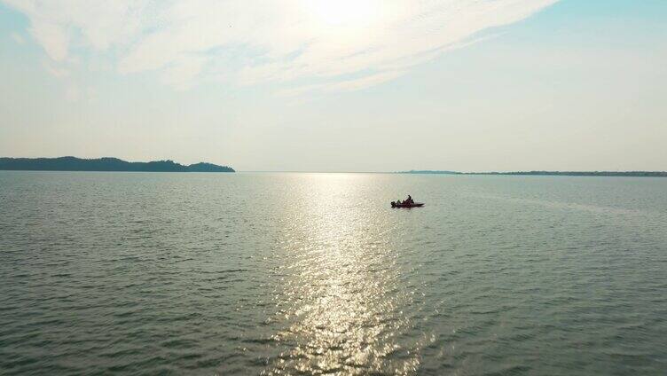 鄱阳湖 湖面 光影 波光粼粼