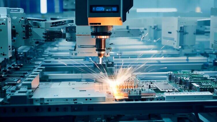 自动化装配电子制造工厂机械臂生产
