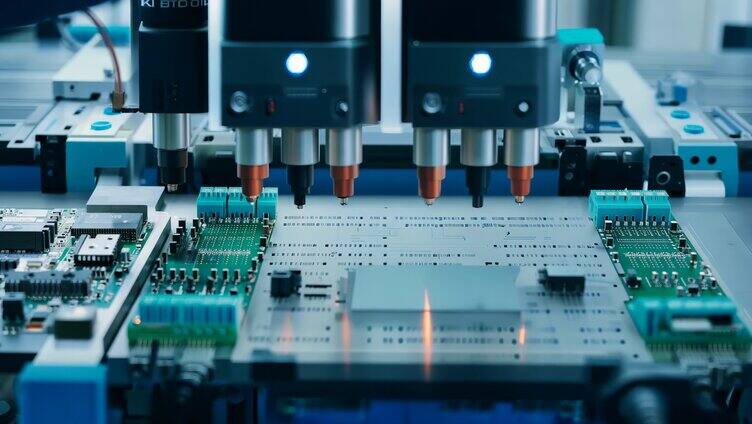 自动化装配电子制造工厂机械臂生产