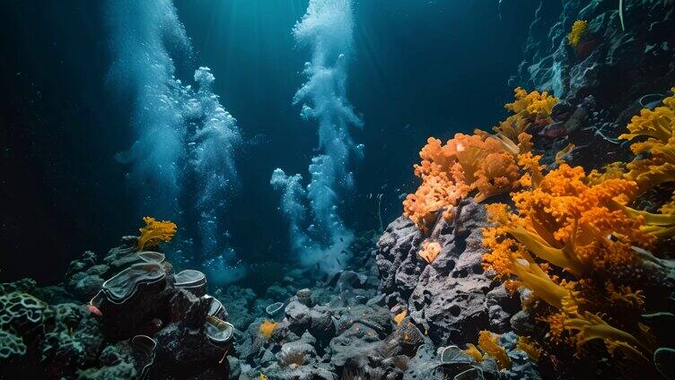 大海海浪 海底世界