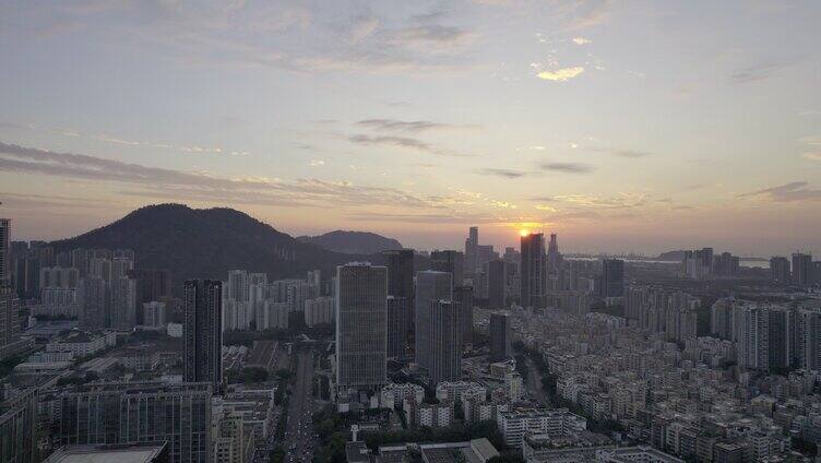 深圳南山区粤海街道航拍