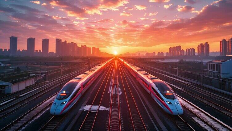 中国高铁 高铁行驶 和谐号