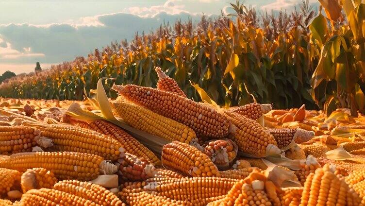 玉米地丰收农作物农业农田ai素材原创