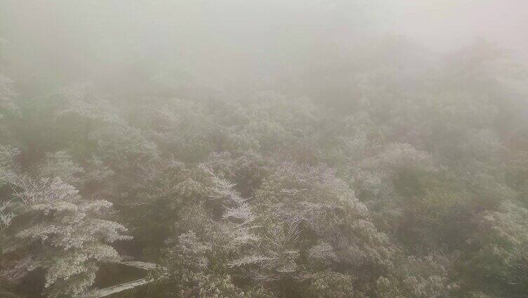 安徽黄山索道缆车雪山美景风景视频素材4