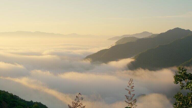 山顶云海日出