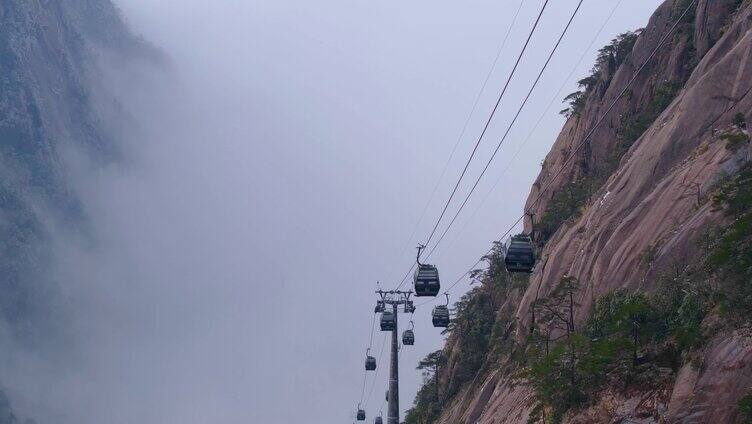 安徽黄山旅游景区游客人流视频素材