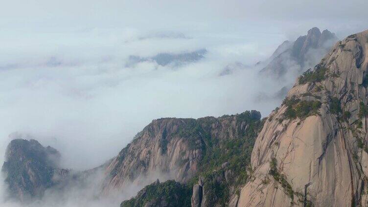 安徽黄山索道缆车美景风景视频素材