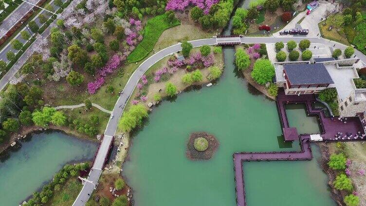 高清航拍苏州植物园